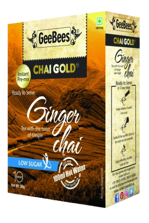 Ginger Chai - Low Sugar, Box of 10